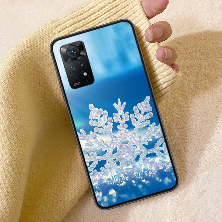 New Landscape Winter Light Snow Luxury Phone Case For Redmi 13C 14C Note 14 13 Pro Plus 5G Clear Capa 12 12C 10A 10C 10 9A 9C 9T