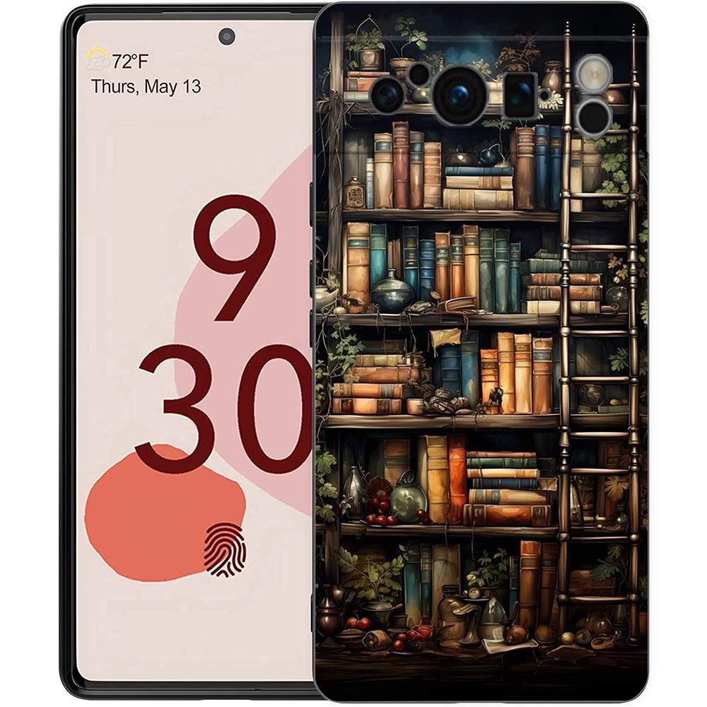 Read Books Illustration Phone Case Cover for Google Pixel 9 8 7 6 7A 6A Pro Shockproof Silicone Soft 9 Pro XL Shell Capas Fundas