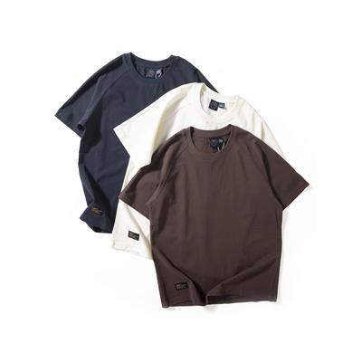 Short Sleeve Men's Summer New Soft Breathable Half Sleeve Top Raglan Sleeve Japan Fashion Simple All-Match Loose Casual T-shirt