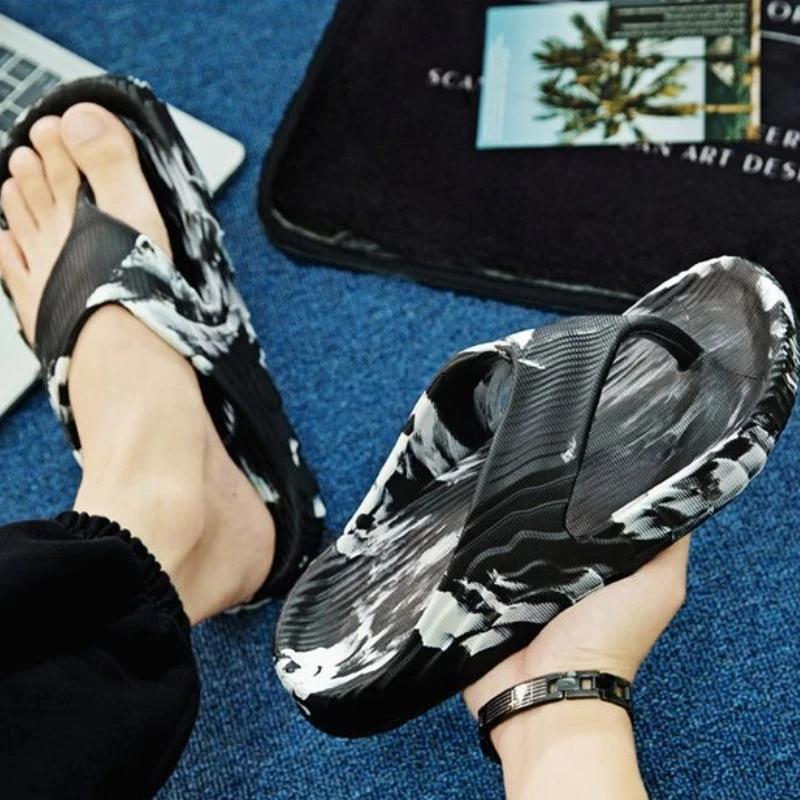Fashion Sandals Man Shiatsu Outdoor Beach Flip Flops Shoes Rubber Cheap Liquidation Mascullino Designer Luxury Eva Pvc Slippers for Men
