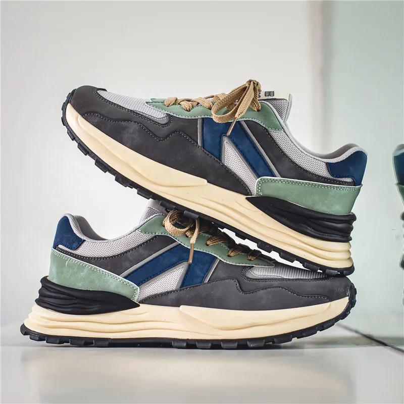 Fashion Quality Men's Platform Sport Shoes Comfortable Hard Wearing Men's Casual Shoes 2024 Breathable Male Board Shoes Tenis Masculino