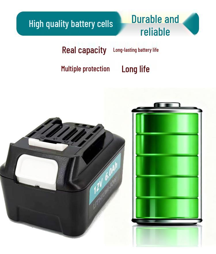 Compatible Lithium Battery Charger for Makita 10.8-12V Tools: Models BL1012, BL1021 (DC10WD)