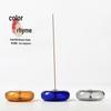 Glass Chinese Incense Holder for Home Aromatherapy, Sandalwood, Zen, and Tea Ceremony