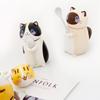 Japanese Cute Cat Cartoon Ceramic Cups with Lids: Perfect for Coffee, Milk, and Breakfast
