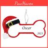 Personalized Resin Christmas Dog Bone Ornaments With Festive Designs For Holiday Cheer