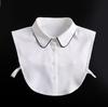 Women Embroidery Lace Detachable Lapel Fake Collar Shirt White Ruffles False Collar Woman Removable False Blouse Nep Kraagie