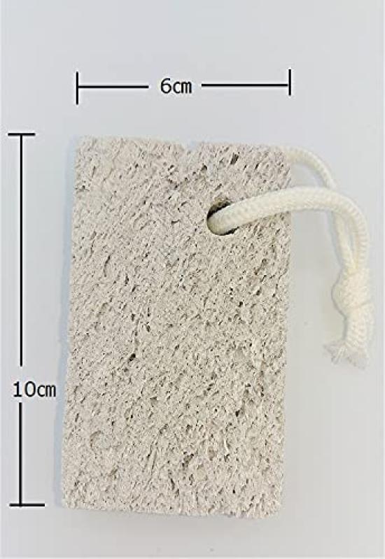 Domestic Natural Pumice with Coarse from Ibusuki Coast Stone, Square, String, Exfoliating, Grain,