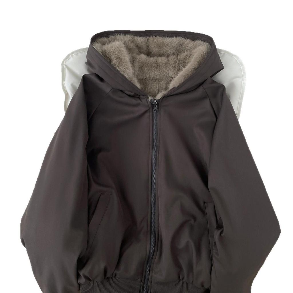 Men's Reversible Fur Parka 2025: Winter Cotton Jacket, Lazy Style, Thickened Outerwear.