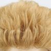 Mens Short Wig Golden Slicked Back Business Style High Temperature Fiber