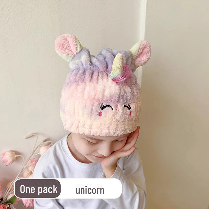 

«2024 Новая милая детская быстросохнущая шапочка для волос - супервпитывающее полотенце-тюрбан для девочек» 20x20