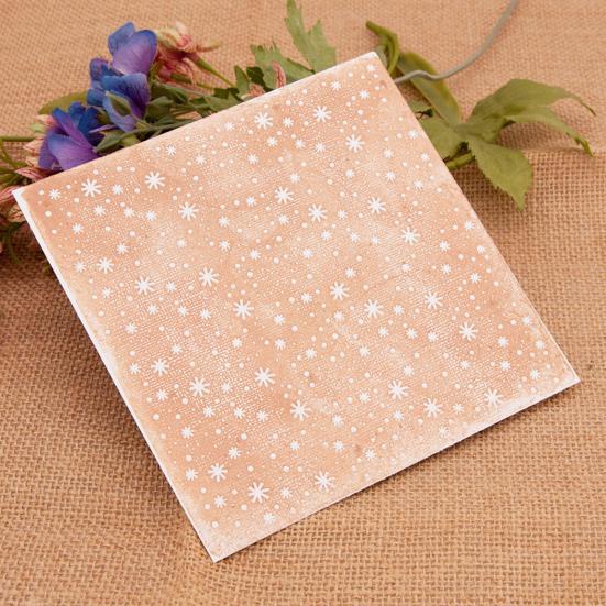 Embossing Folder Transparent Snowflake Pattern Plastic Wide Usage Embossing Mold Folder for Kid