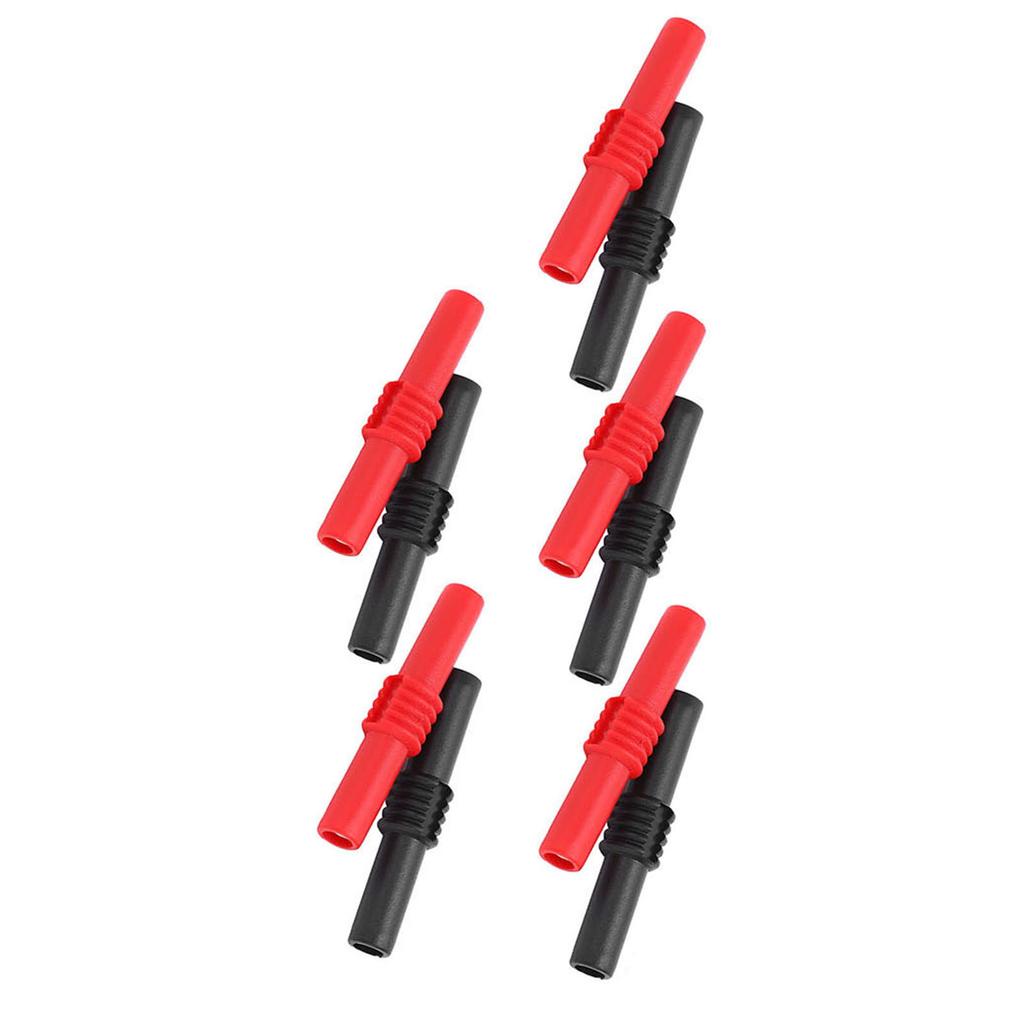 10 ks U22 4mm Banana konektor spojka PVC prodlužovací adaptér pro elektrické testování 42mm