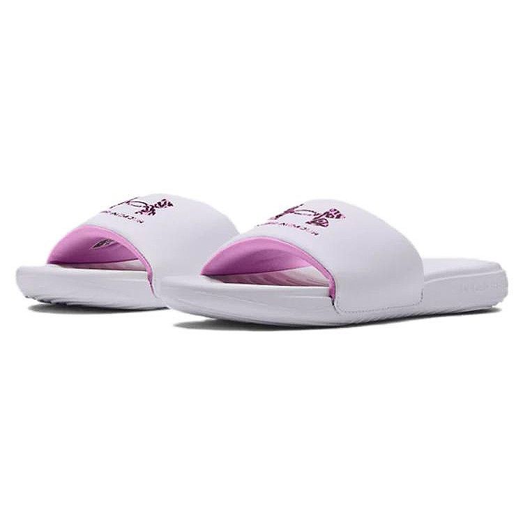 Under Armour Ansa Comfortable Flat EVA Slide Sandals Women Footwear White 3024437-101
