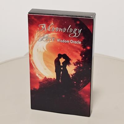 10,3*6cm Moonology Weisheitsorakel | Mondenergie-Deck für Liebe und Inspiration | Spirituelle Heilung Mondbotschaften 39 Karten