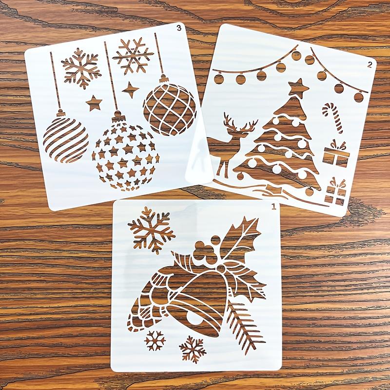 Christmas Painting Templates Festive Art Designs DIY Craft Christmas Decor Printable Gift Creative Projects Stencil Scrapbooking