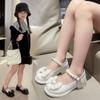 Soft Soled Mary Jane Shoe Pearl Girls Princess Shoes Fashion Casual Kids Flats  Banquet