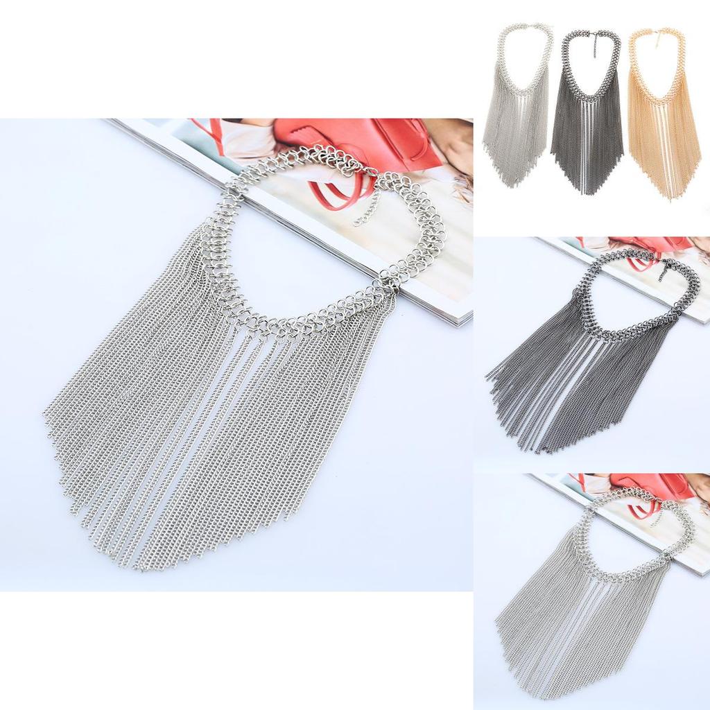 Fashionable Retro Multi Layer Tassel Design Women Necklace For Women