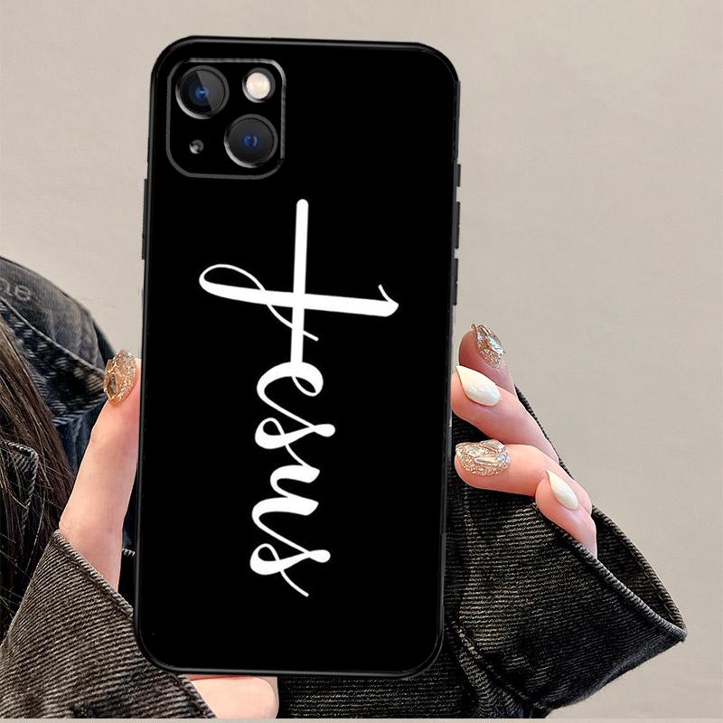 Verse of The Christian Bible Jesus Phone Case For iPhone 17 Pro Max 14 13 12 11 15 16 Pro Max mini 16 Plus 16e 17 Air Cover