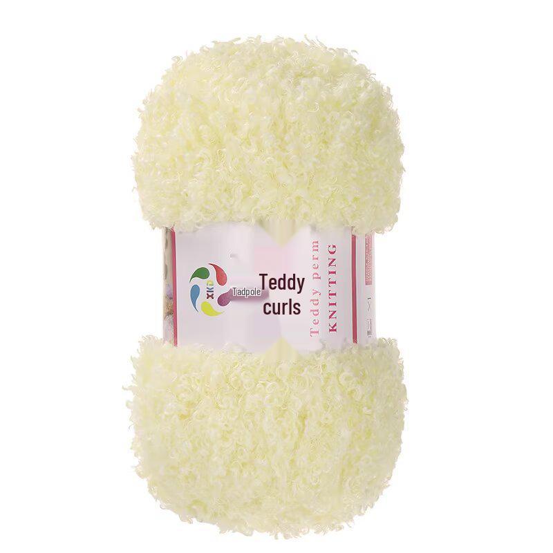 Włóczka Teddy Wool Pętelkowa: Ręcznie robiona włóczka DIY do szydełkowania i robienia na drutach na szaliki i lalki