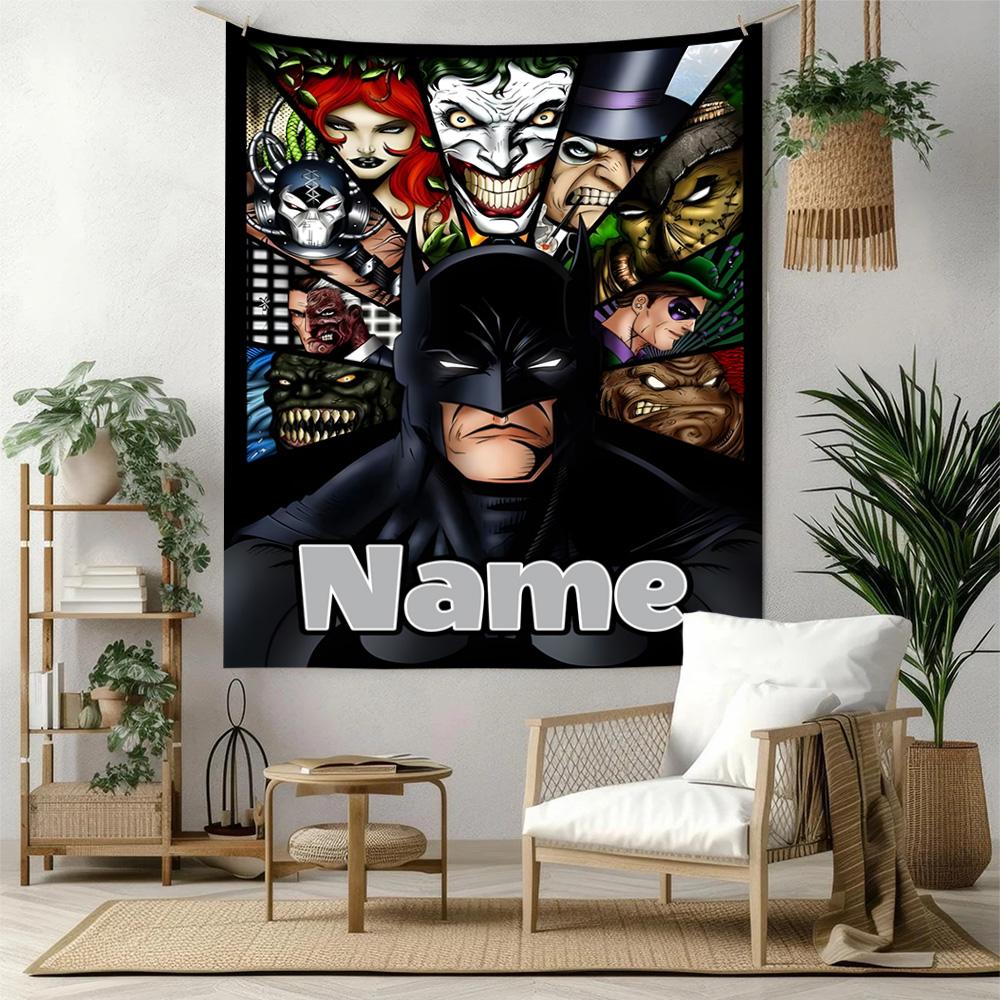 Warner Bros Works Custom Your Name Wall Decor Tapestry Art For Pet Memorial Birthdaywedding Party Backdrop Family Gift