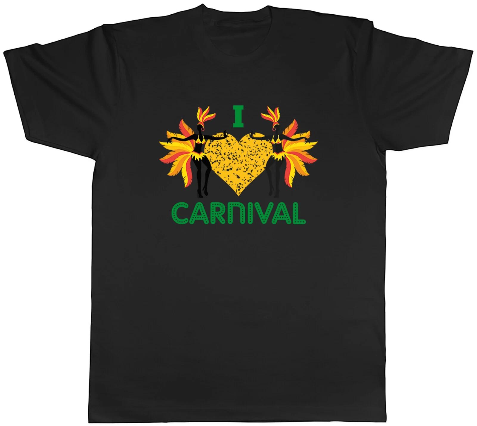 I Love Carnival Mens T-Shirt Festival Parade Celebration Unisex Tee Gift XXL
