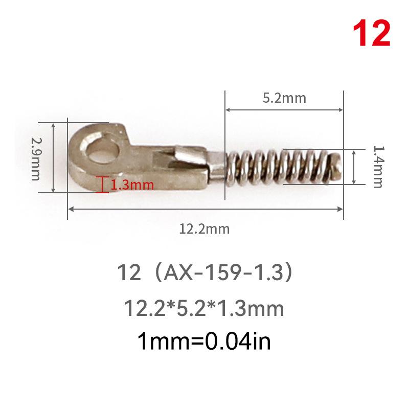 2Pcs Eyeglasses Spring Insert Glasses Repairing Flex Temples Optical Frame Broken Replacement Part Accessory Stainless Steel