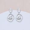 Geometric Irregular Concave-Convex Earrings: Simple, Fashionable Studs with S925 Silver Needle and Real Gold Color Retention