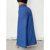 Women Fashion Vintage High Waist Loose Wide Leg Casual Long Pants