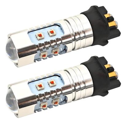 2 Stück PW24W LED Birne 12-24V CANBUS orange für rote Off-Road Linsen