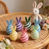 Kaninäggsprydnader 3D-printade Stresslindrande Leksaker för Påskkorgsfyllning Plast Sensoriska Kaninägg Barn Påskfest Favorer