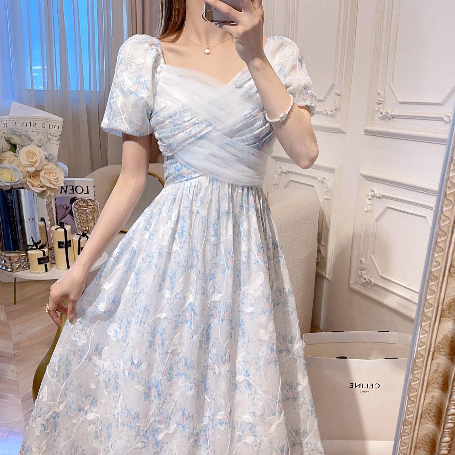 

2026 Summer French Romantic Court Dress S (80-95 jin)