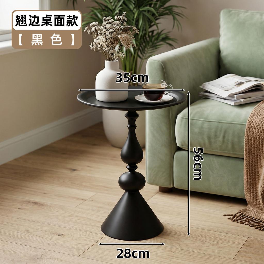 1PC small retro-style creative side table for the living room, coffee table, small round table coffee table, in a retro style