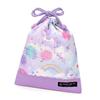 COLORFUL CANDY STYLE Drawstring Bag Set Lunch Cup and Gym Perfect for Preschool and Cute Unicorn Fantasy Design for NJ603100 3-Piece (Large) Bag,