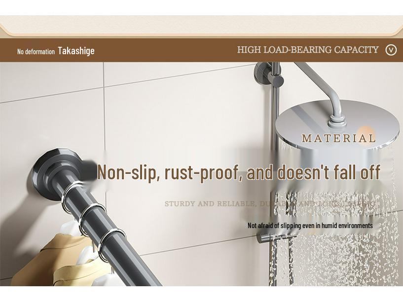 Universelle rostfreie Aluminium-Teleskop-Vorhangstange: Langlebig, Einfach zu installieren für Schlafzimmer und Badezimmer.