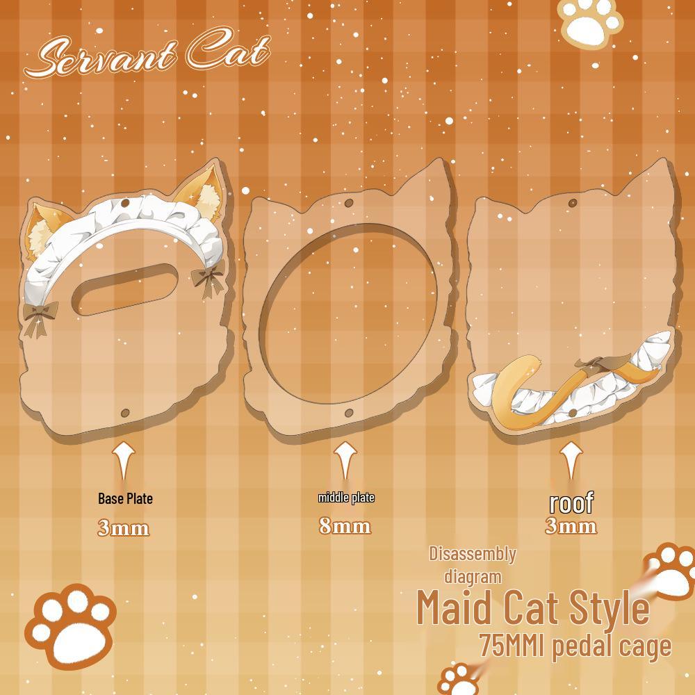 Gumi 75mm Maid Cat Acryl-Abzeichen-Display-Ständer
