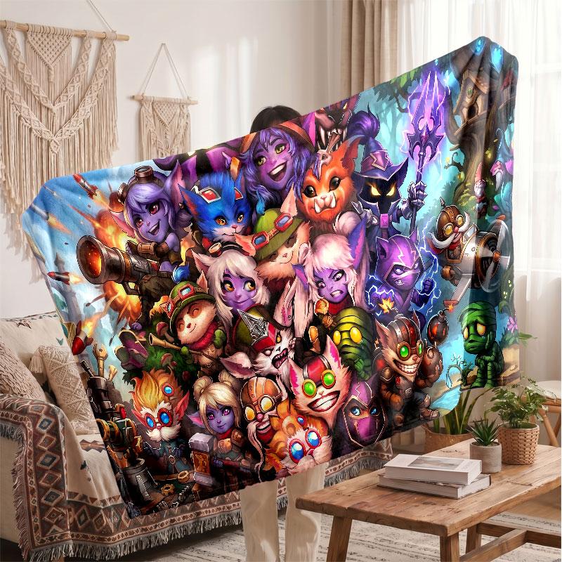 Warm Flannel BlanketLeague of Legends Soft Cozy Throw Blanket for Bedroom Couch