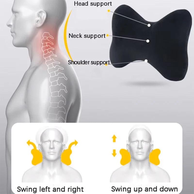 Car plush headrest,black neck pillow,driving companion,car accessories,for bmw M pegatina X1 X3 X4 X5 X6 X7 e46 e90 f20 e60 e39
