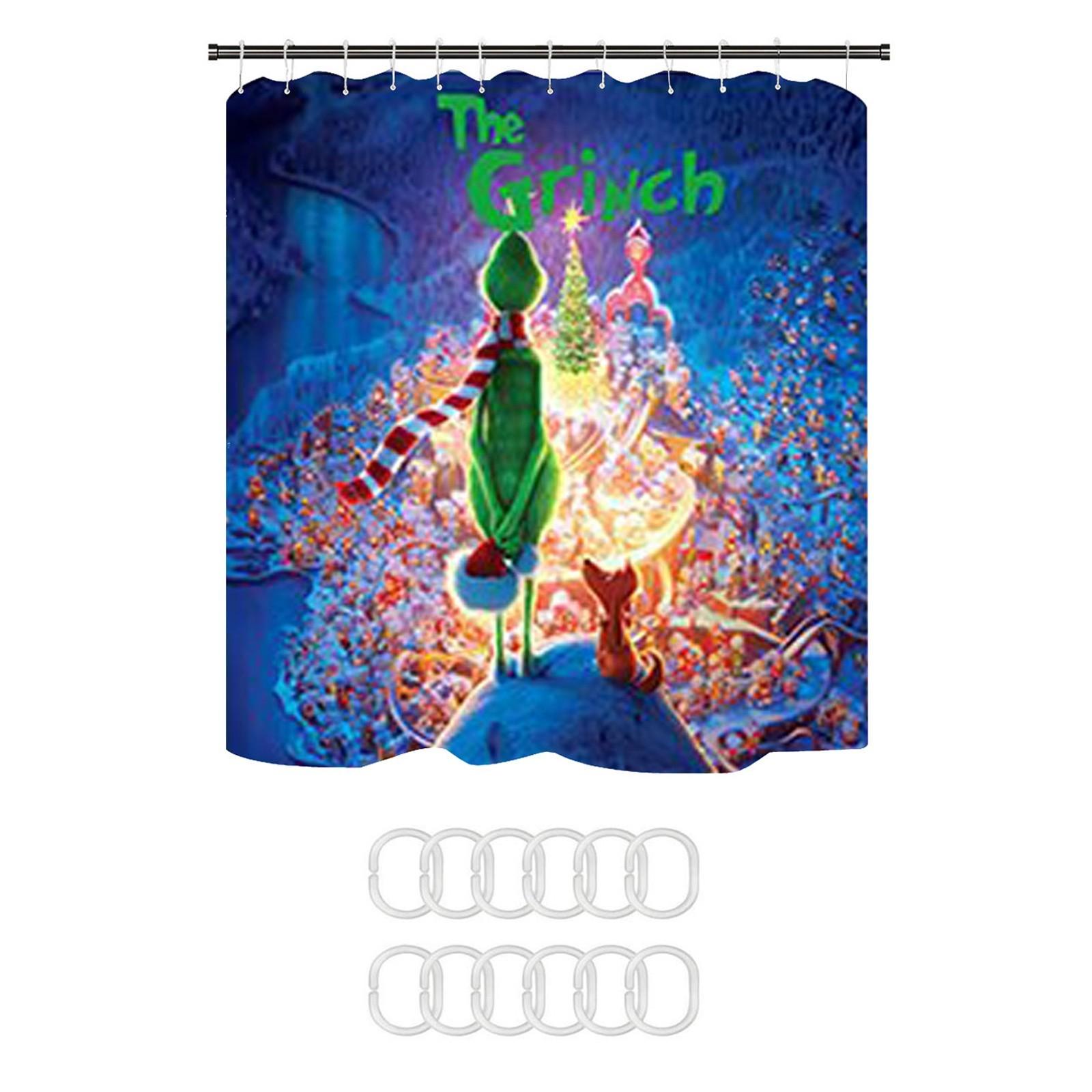 

Нескользящий комплект для унитаза из полиэстера, коврик для ванной, занавеска для душа