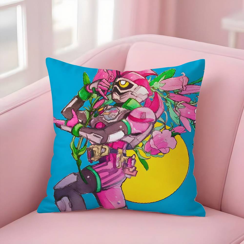 Hot-blooded Anime K-Kamen RiderS Pillow Case Soft Plush Fabric Double Sided Print Decorative Home Living Room Gift Cushion Cover