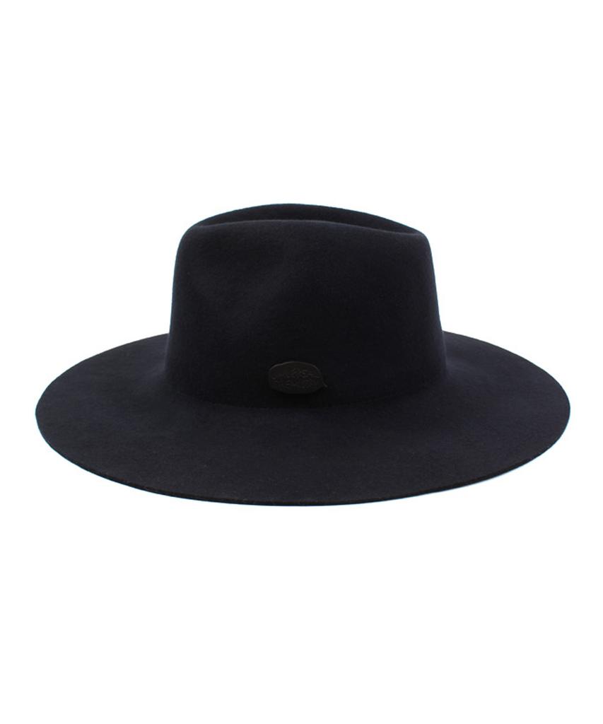Yunibeosyeolkemiseuteuli Black Metal Long Wool Fedora Nv Metal Long Fedora