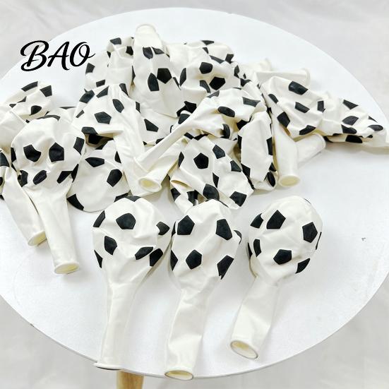 Football Balloon 36 Inch Balloons, Explosion-Proof Latex Soccer Print Party Thick Sports Theme Decor for Game Day, Fan Supplies Event