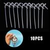 10Pcs Spray Foam Tubes Nozzle Gap Filling Insulating Foam Tube Replacement Diy Polyurethane Foam Glue Connection Tube