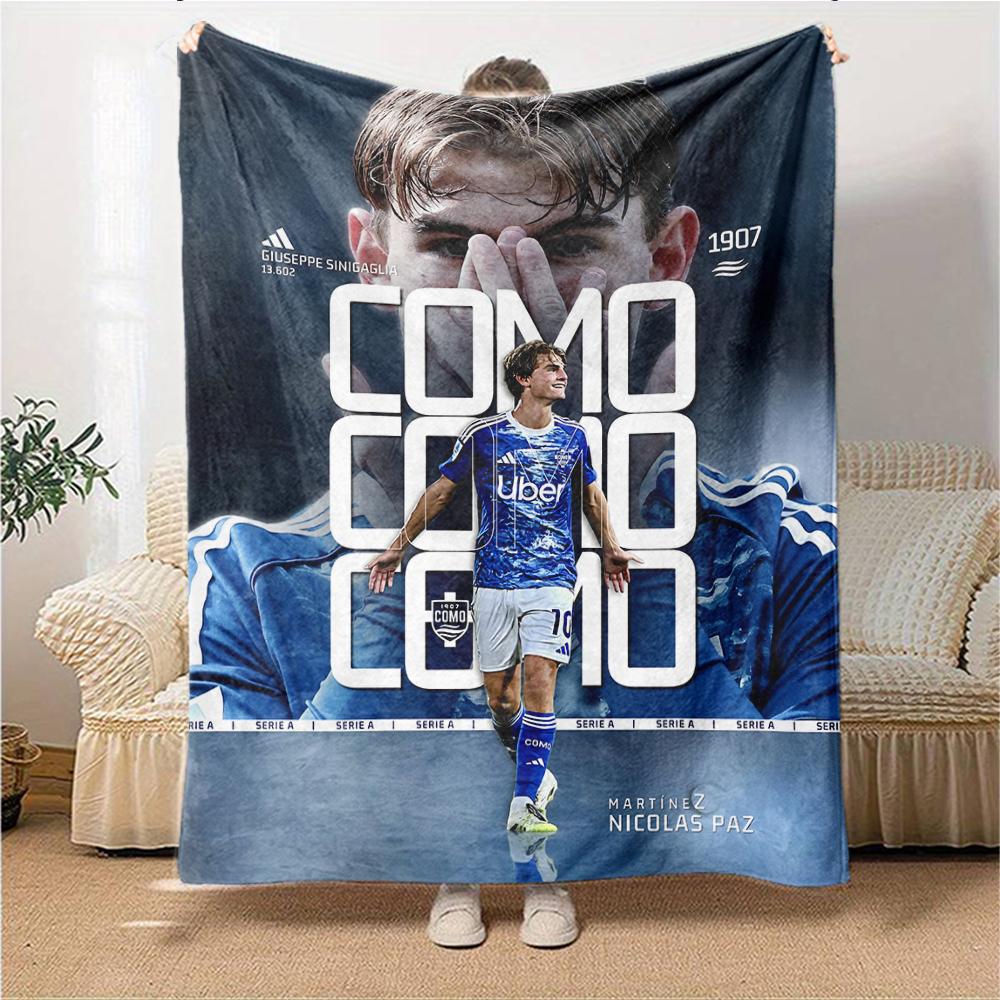 Football Player Action Blankets Flannel Printed Breathable Warm Throw Blanket for Home Office Bedspreads 0708a56