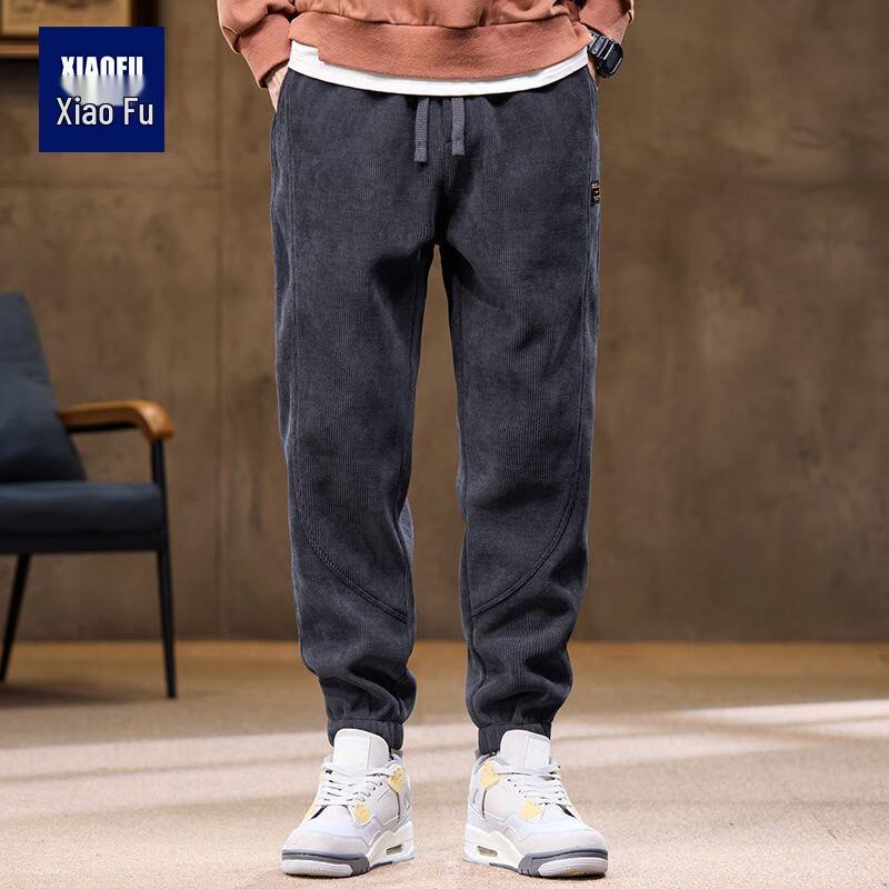 Men's Corduroy Straight-Leg Sweatpants