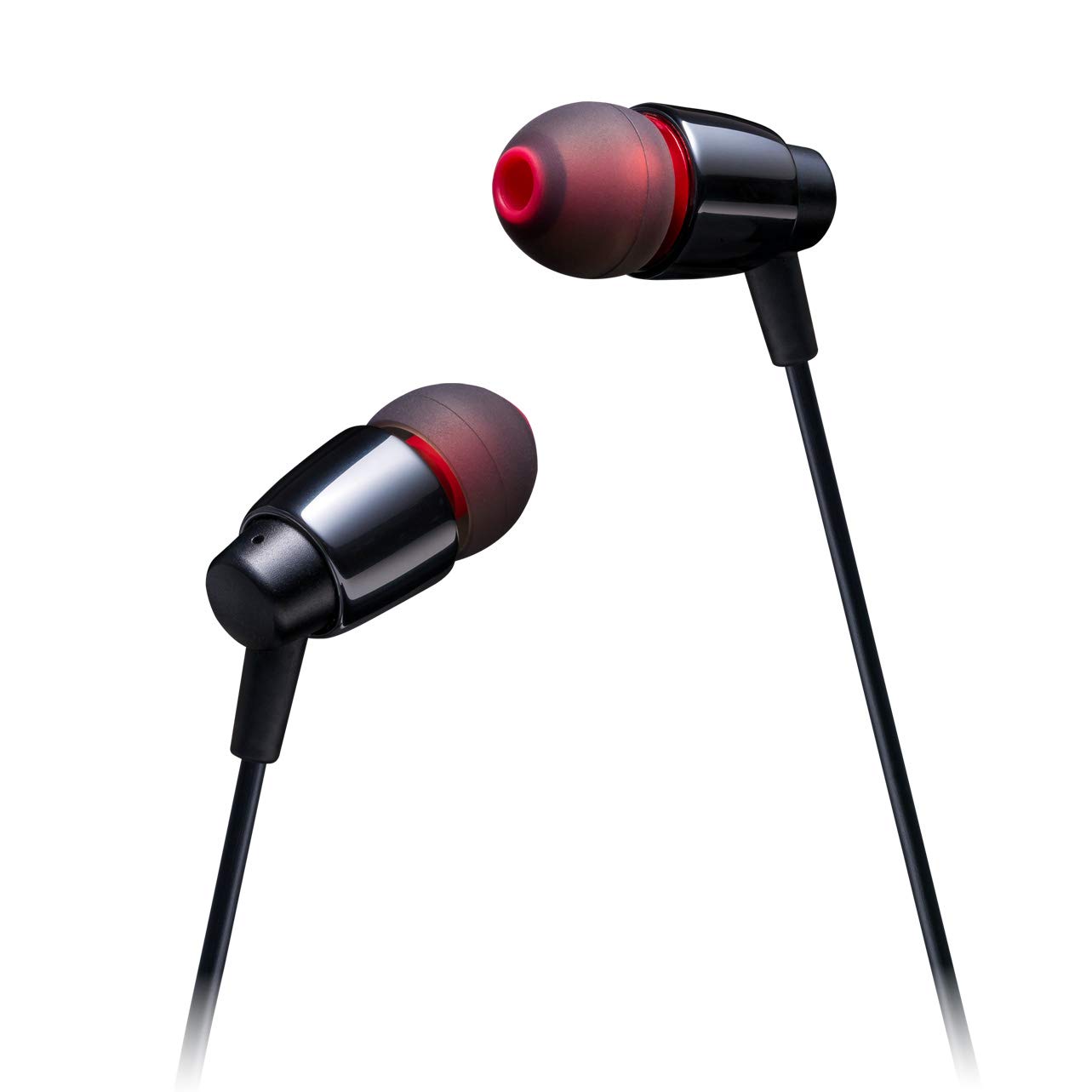 

ZERO AUDIO High-Resolution In-Ear Earphones ZIRCO BASSO M-DX210-ZB Zirconia Black/Ruby Red