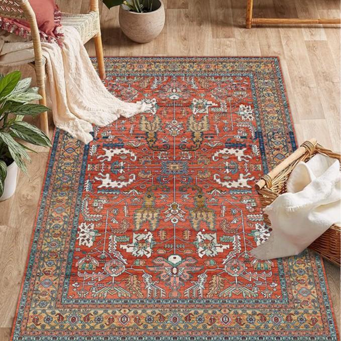 Persian Carpet Living Room Tea Table Bedroom Non Slip Carpet Anti Dirt and Easy To Maintain Sofa Carpet