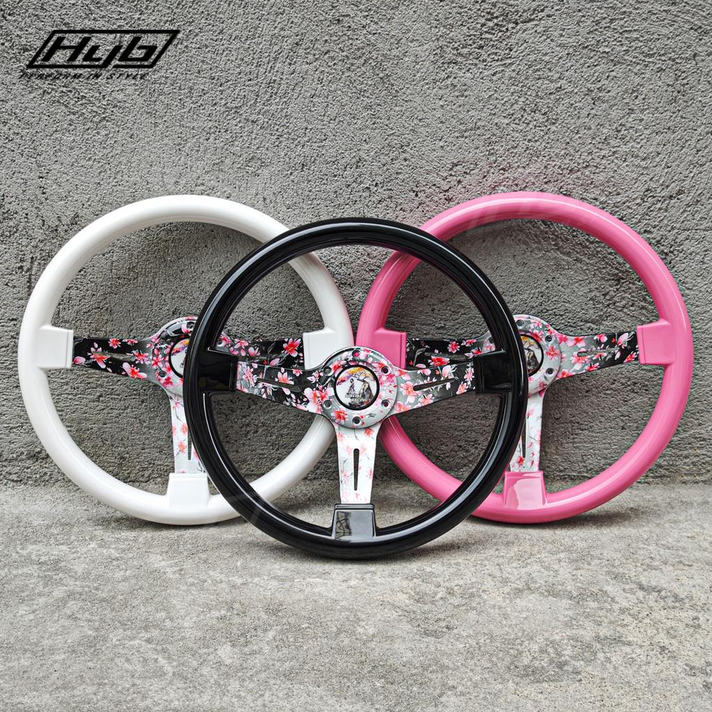 Racing Car 14 Inch 350mm ABS Car Flower Steering Wheel Imitation Auto Drifting Steering Wheel
