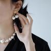 French Style Cherry Pearl Earrings Unique Cream Cherry Pearl Earrings For Sensitive Skin Daily Wear Special Occasions