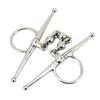 135mm Stainless Steel Horse Mouth Bit Horse Mouth Riding Full Cheek Snaffle Bit with Ball Chain