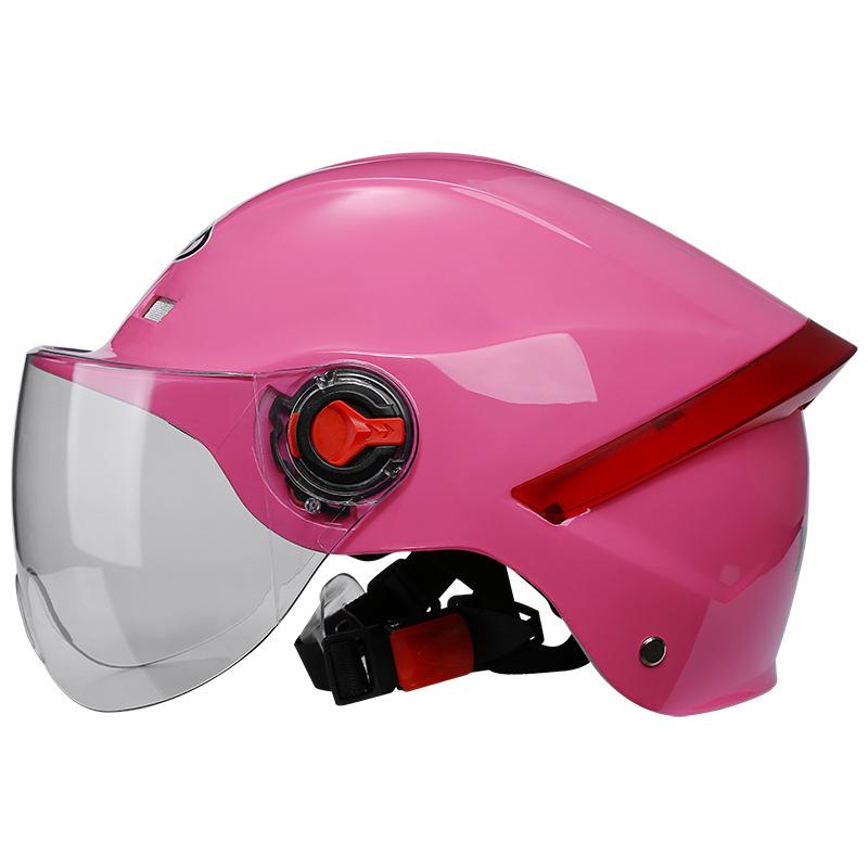 [Custom] Summer Half Helmet for Motorcycle/Electric Bike Unisex Safety with Sun-Protective Clear Visor 3C/DOT Certified